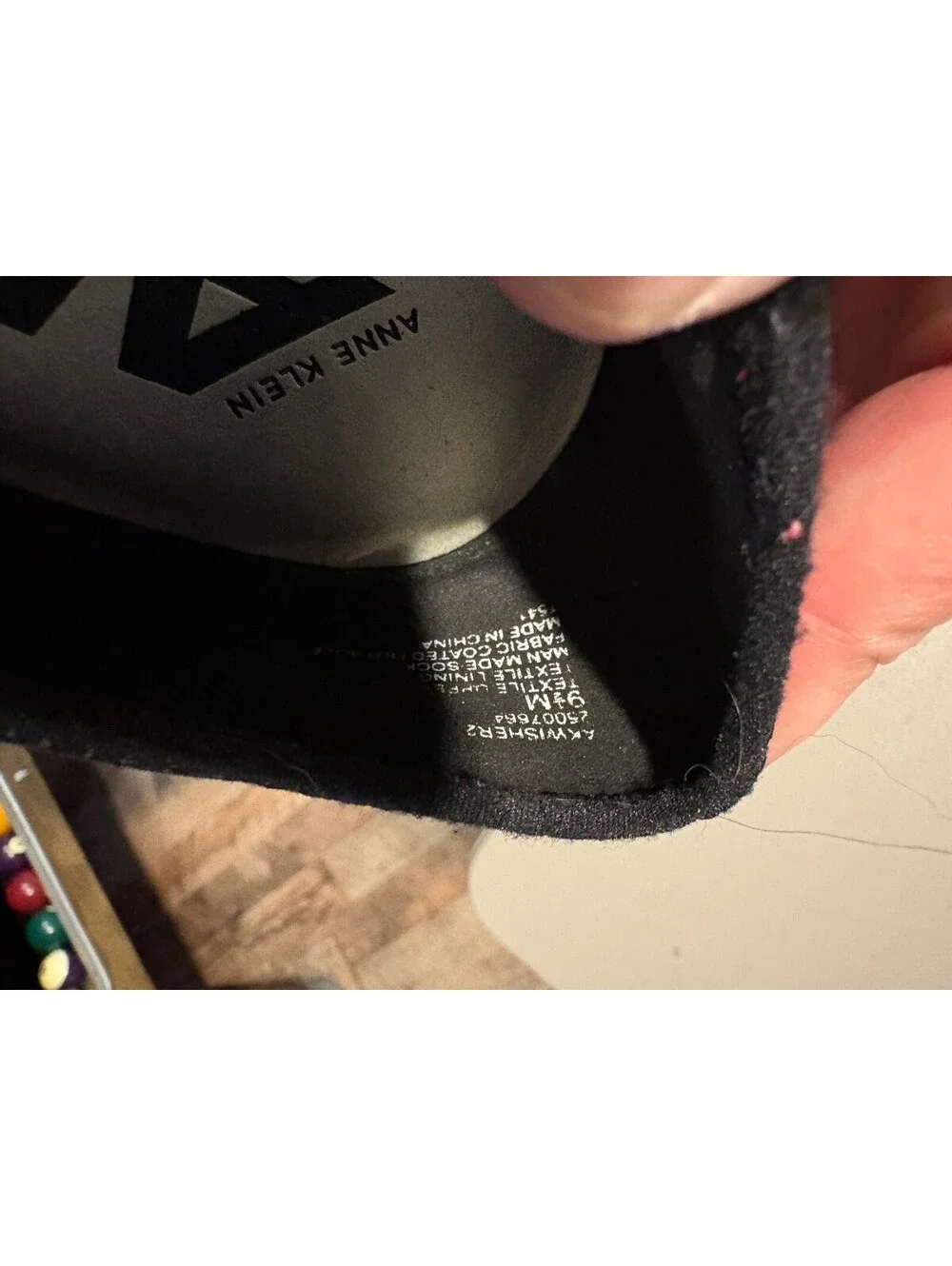 Anne Klein AK Sport Black Wedge Shoes Size 9.5
